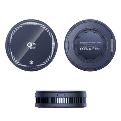 QI2 Magnetic Stand Refrigeration Wireless Charger 25W Fast Charging Ice Cooling MacSafe Car Phone Holder Bracket For IPhone12-17