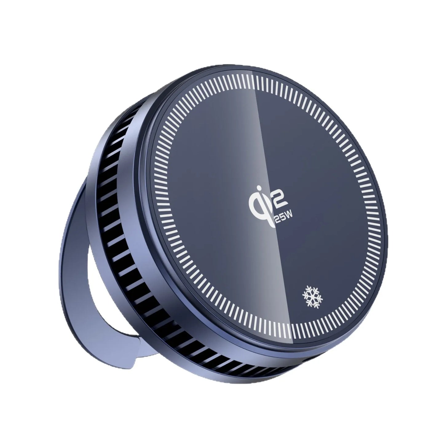 QI2 Magnetic Stand Refrigeration Wireless Charger 25W Fast Charging Ice Cooling MacSafe Car Phone Holder Bracket For IPhone12-17